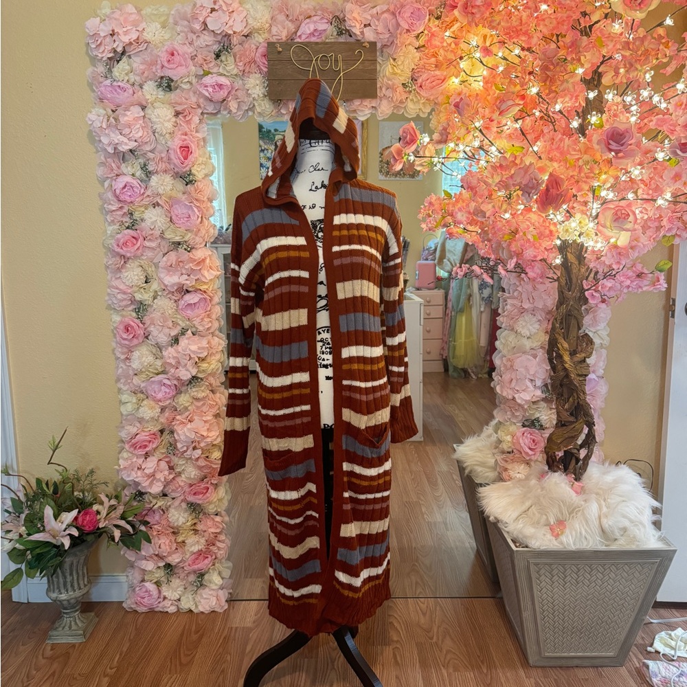 Hooded cardigan